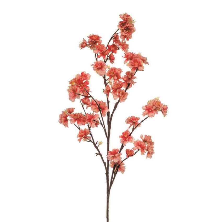 Blossom cherry spray coral 120cm