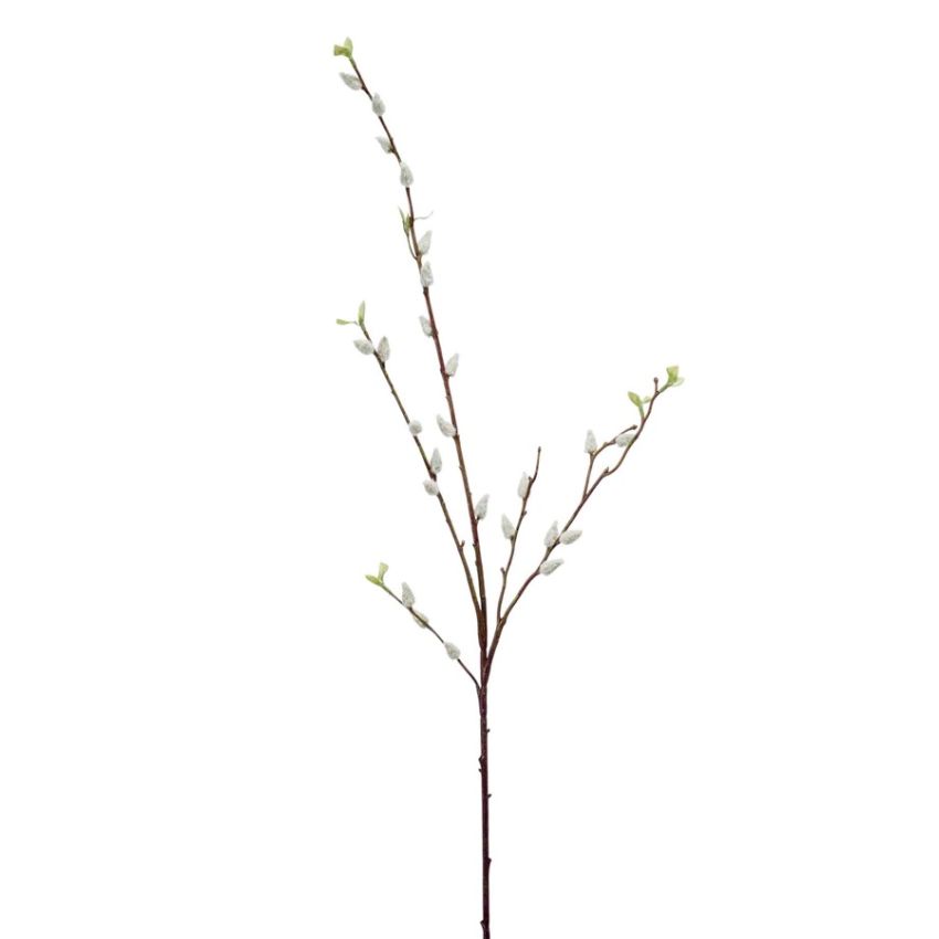 Pussy willow spray white 95cm