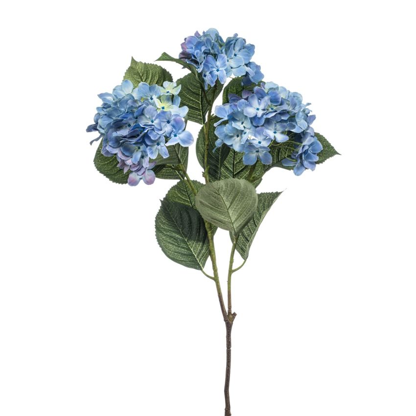 Hydrangea spray x3 blue 100cm