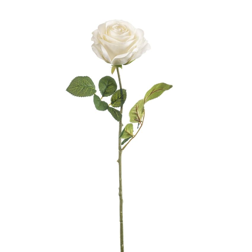 Rose syl spray white 67cm