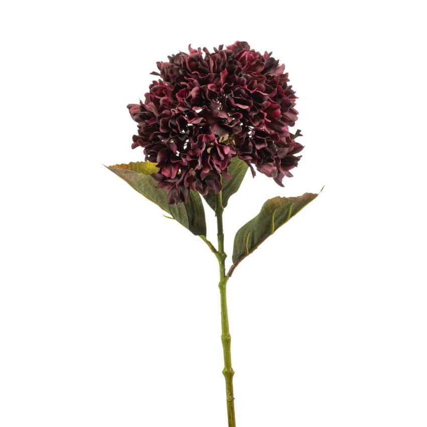Hydrangea spray burgundy 75cm