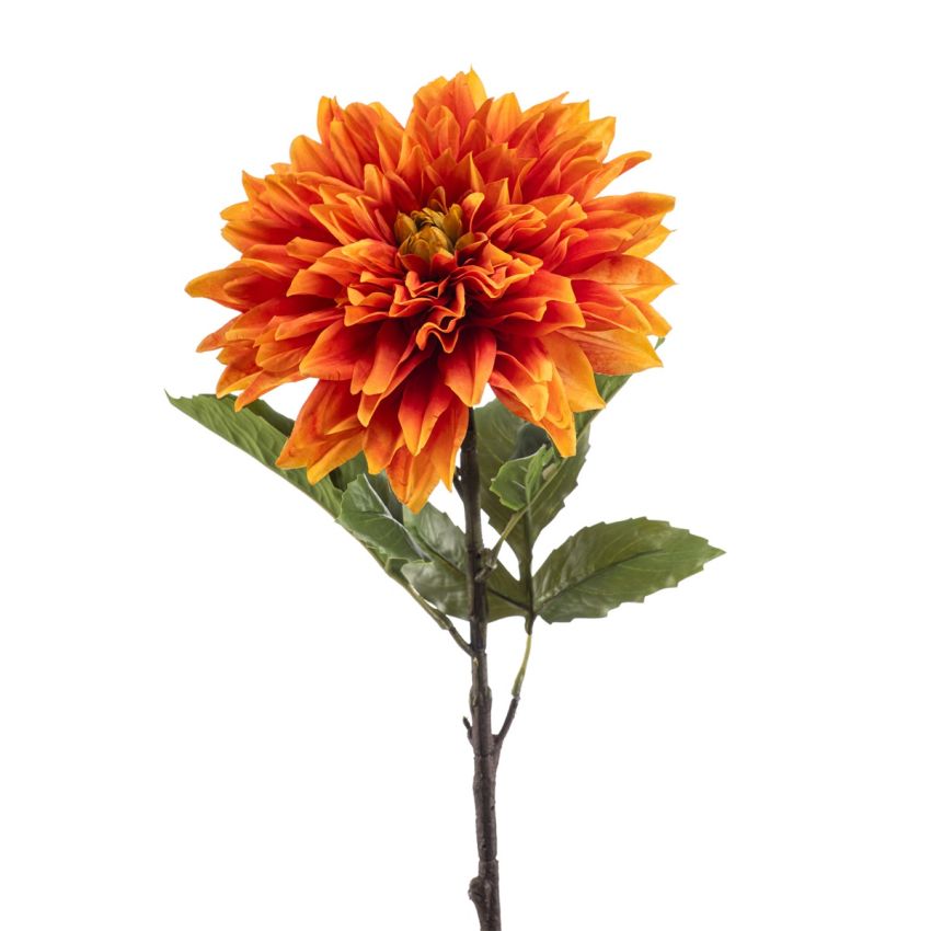Dahlia spray orange 66cm