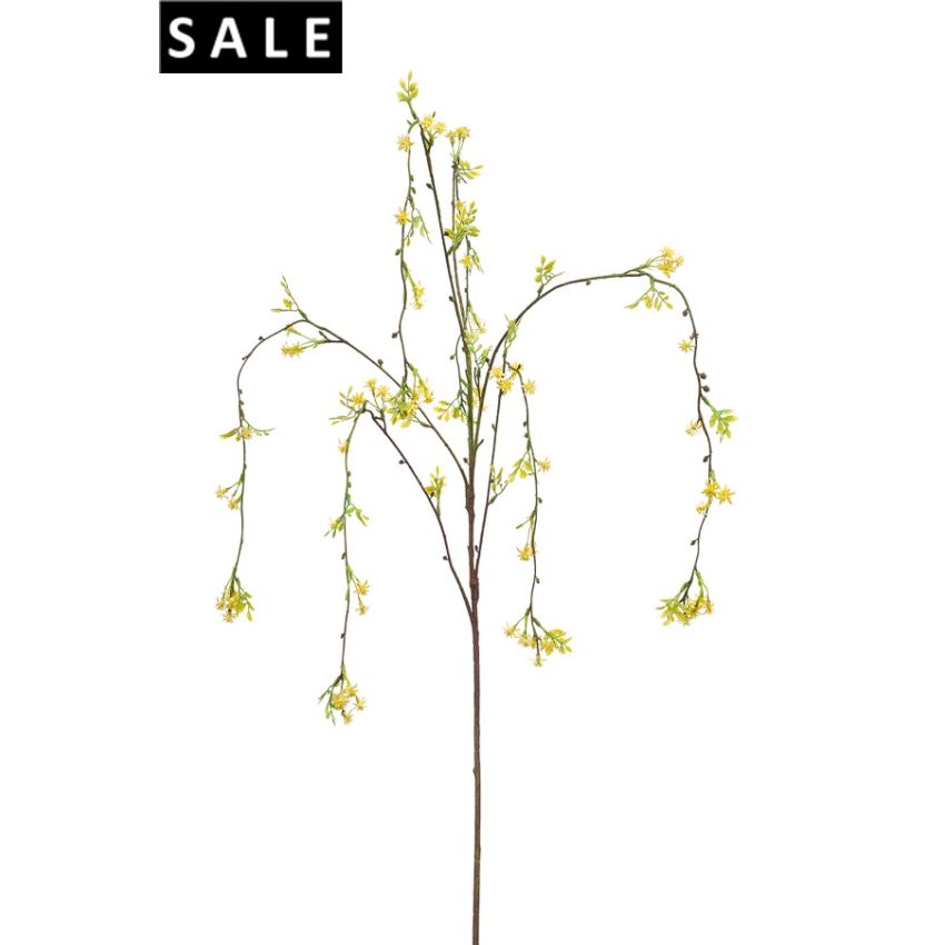Twig branch hanging yellow 135cm