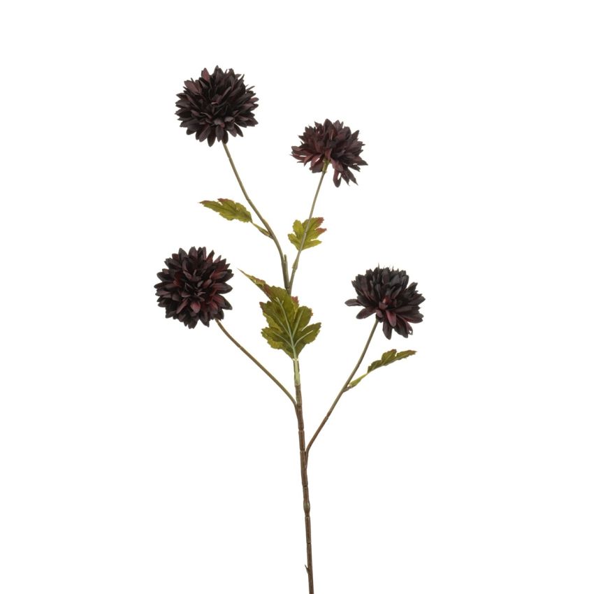 Chrysantum spray burgundy 68cm