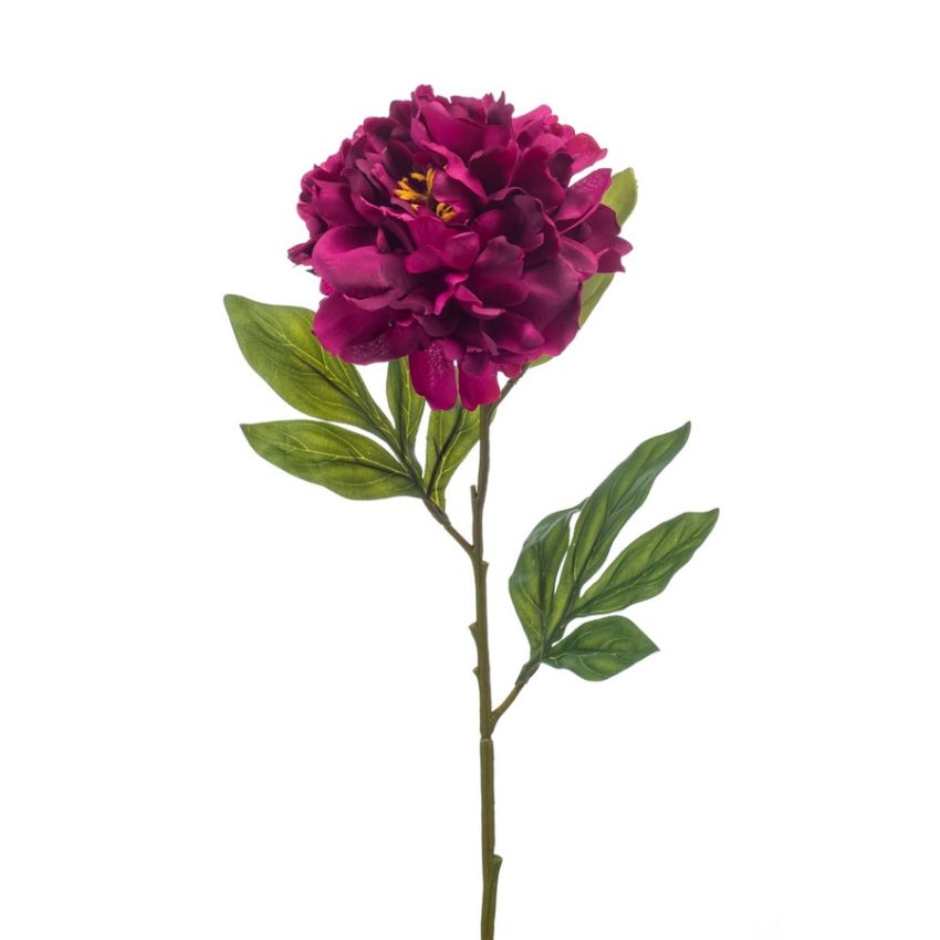 Peony chelsea spray purple 77cm