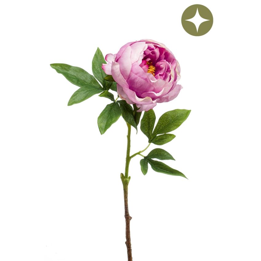 Peony spray lt purple 63cm