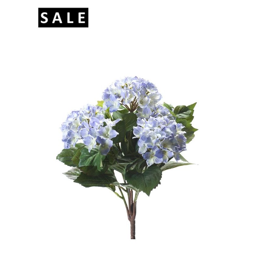 Hydrangea bush x7 37cm lt blue