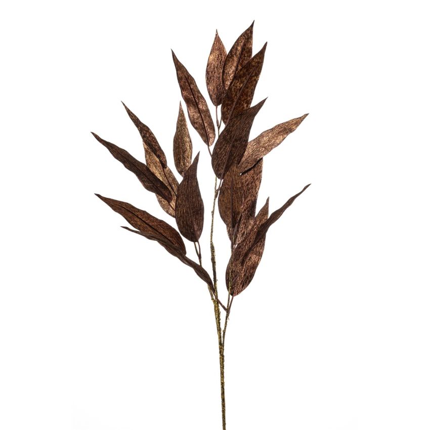 Eucalyptus spray bronze flamed 80cm