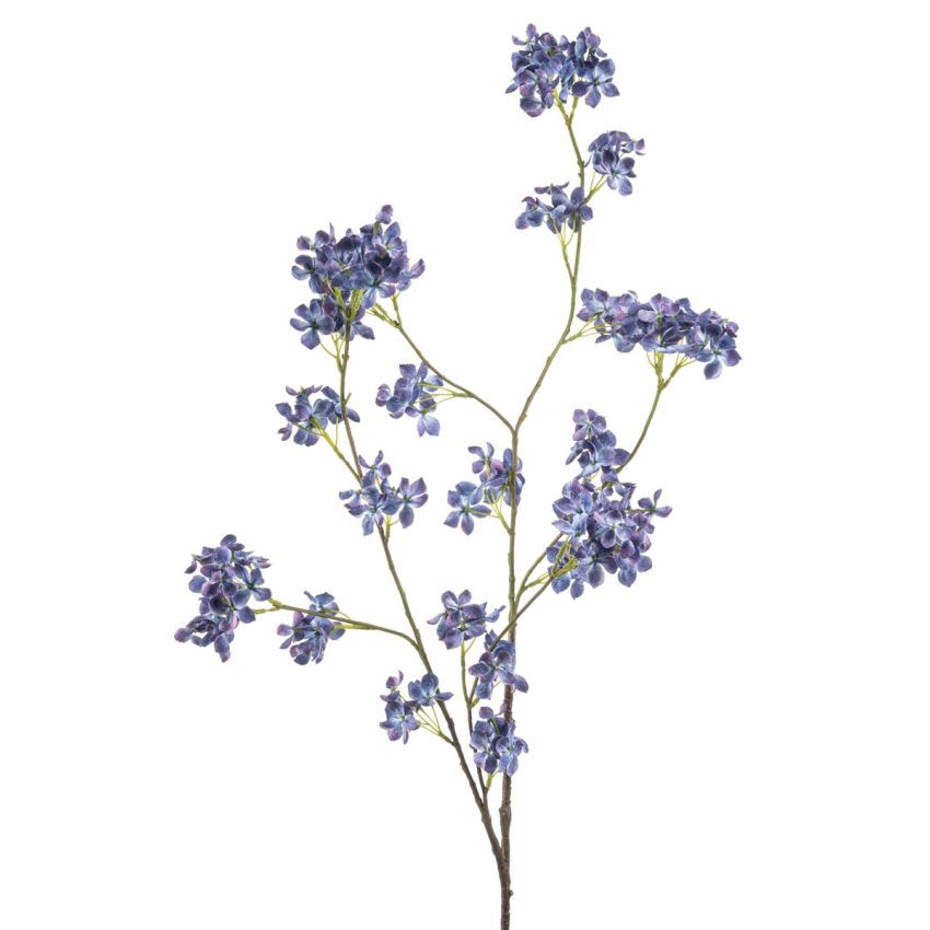 Hydrangea spray blue 115cm