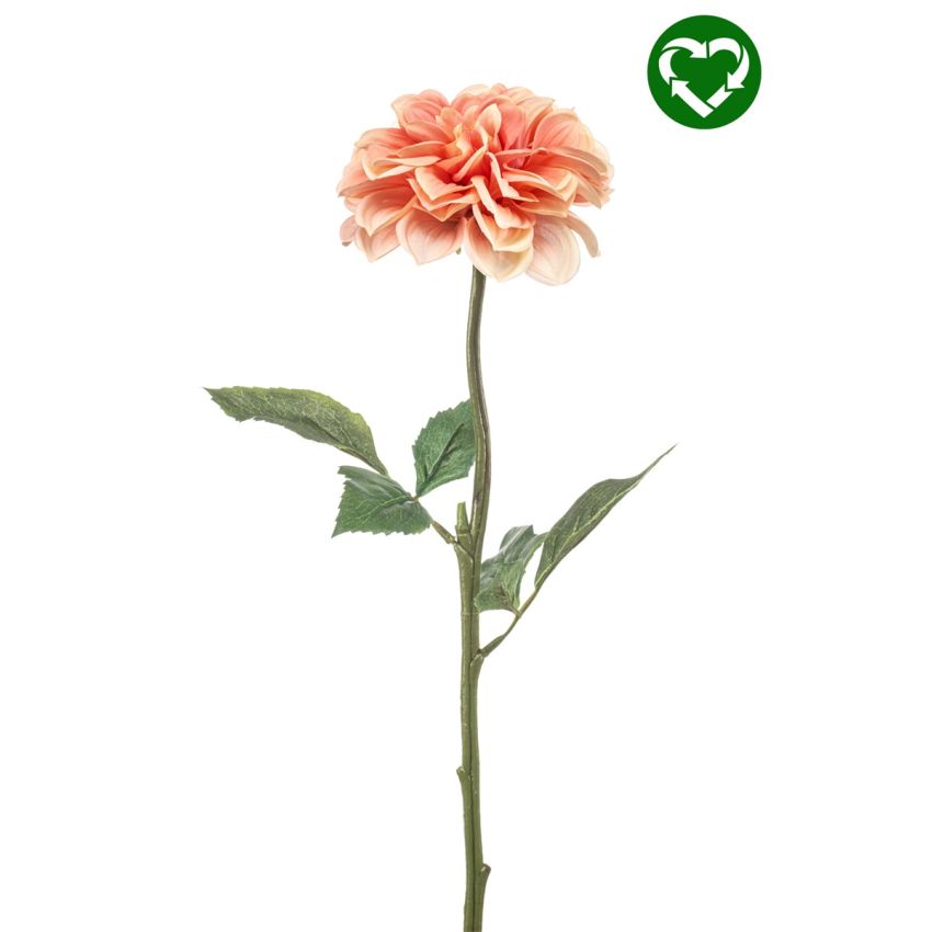 Dahlia spray REC peach 57cm