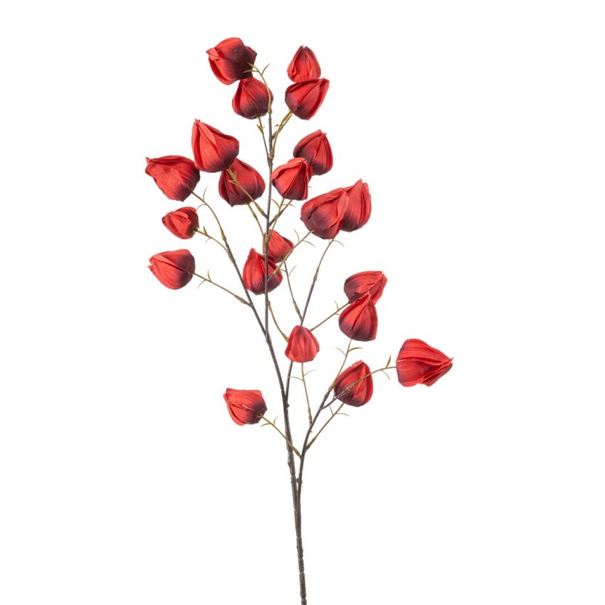 Physalis spray x4 red 90cm