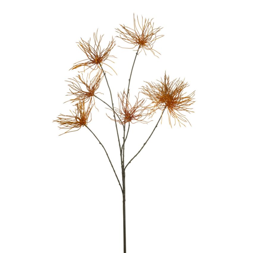 Anemone seed spray orange 110cm