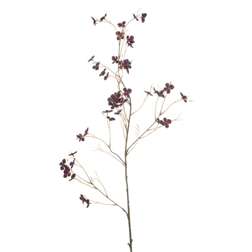 Hydrangea blossom spray purple 110cm