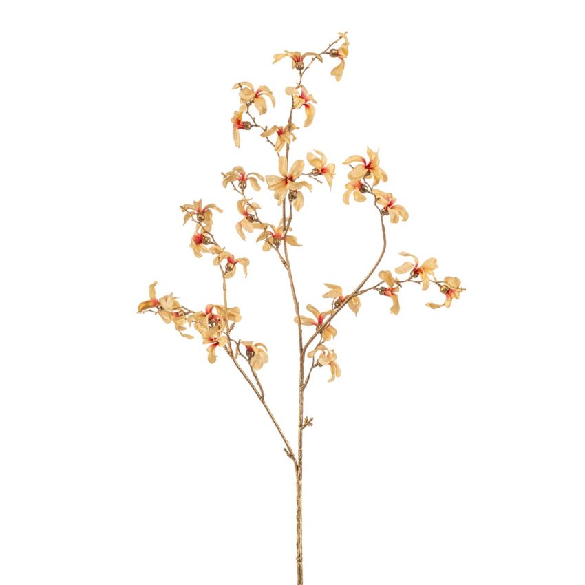 Forsythia spray x3 peach/gold 85cm
