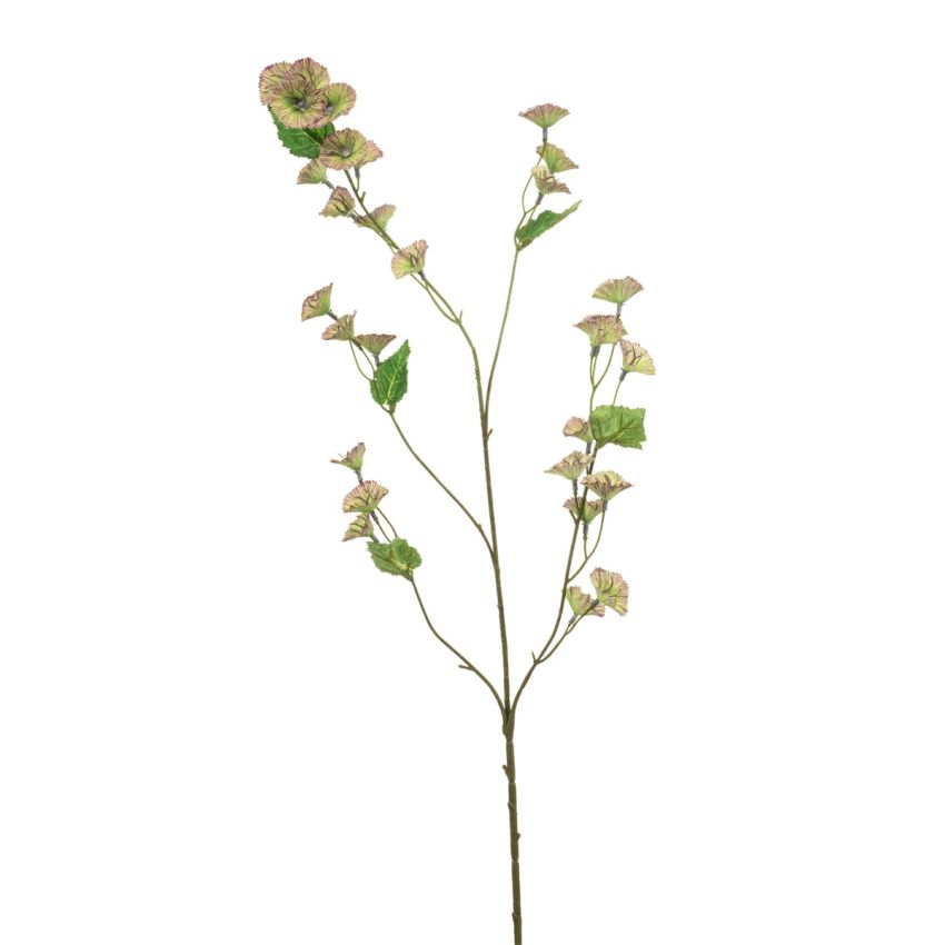 Hibiscus spray green/purple 100cm