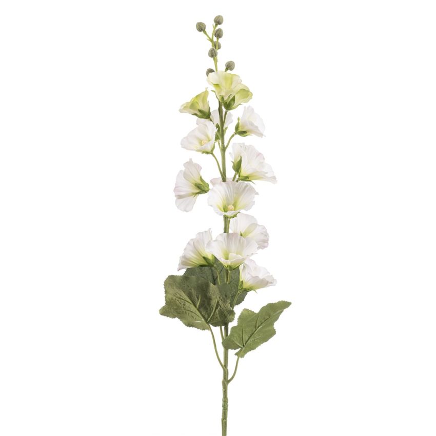 Alcea spray white/green 105cm