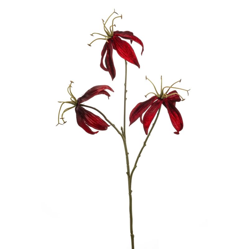 Gloriosa spray red 67cm