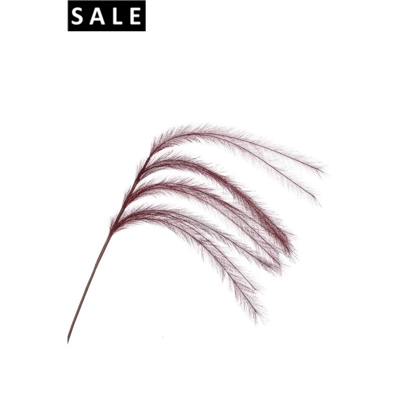 Feather spray burgundy 135cm