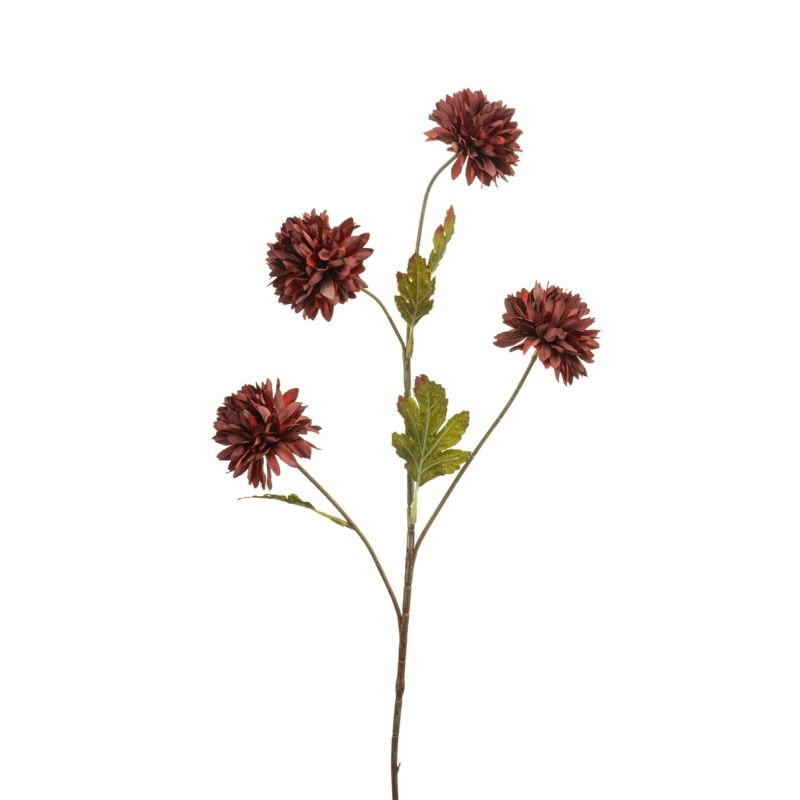 Chrysantum spray red 68cm