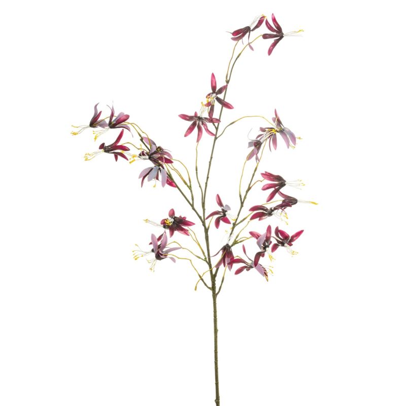 Fuchsia spray burgundy 95cm