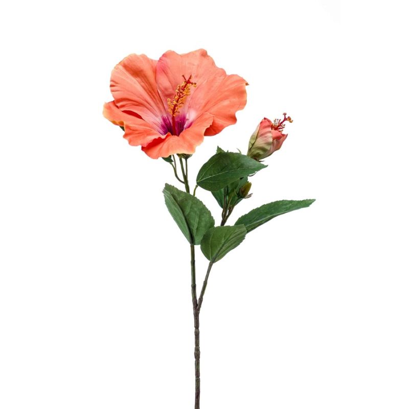 Hibiscus spray orange 65cm