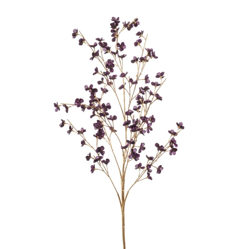 Blossom spray purple/gold 125cm