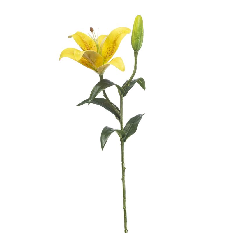 Lily spray yellow 56cm