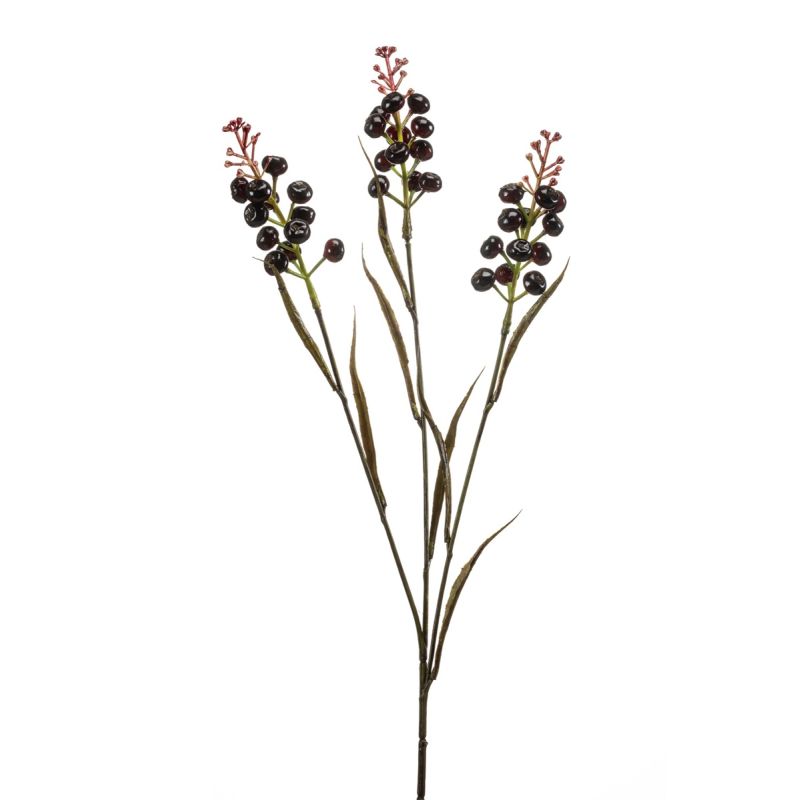 Berry spray burgundy 65cm