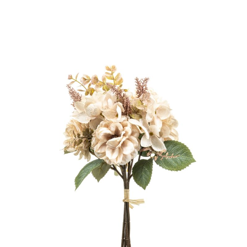 Rose hydrangea bundle cream 35cm