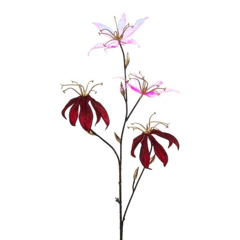 Gloriosa spray red glamour 78cm