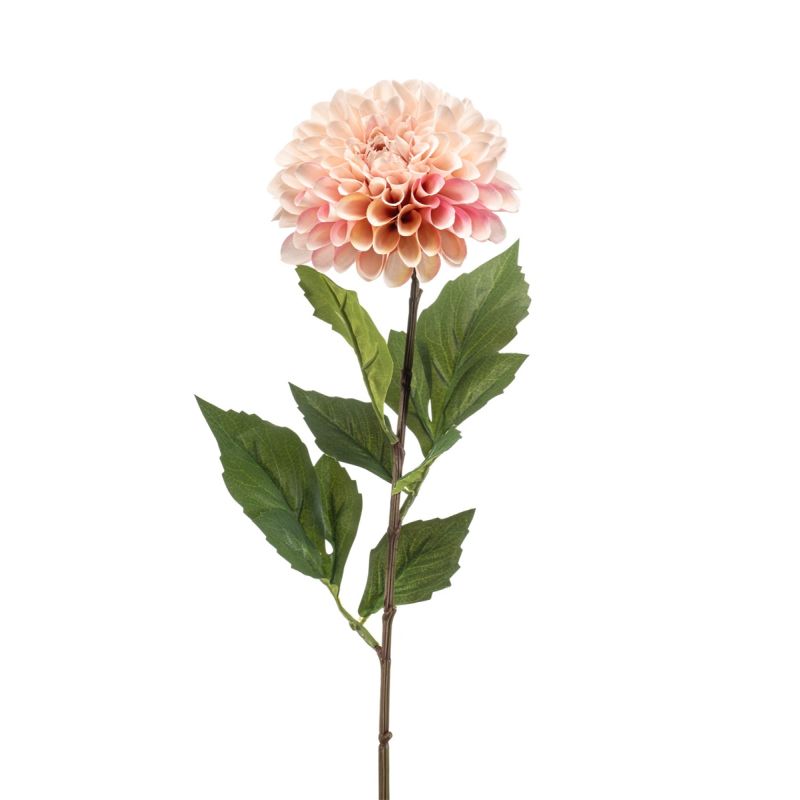 Dahlia pompon spray lt pink 66cm