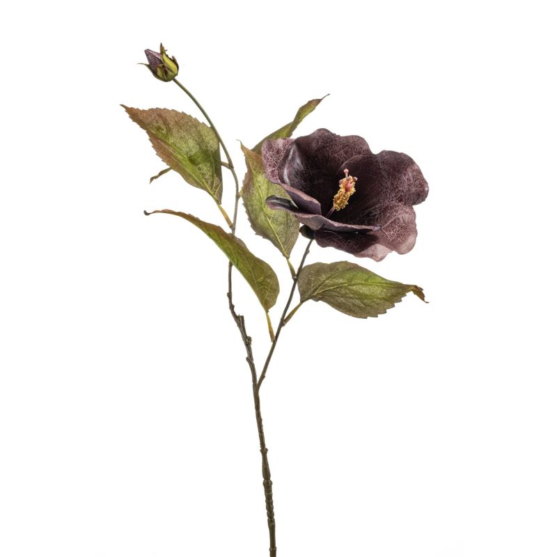 Hibiscus spray purple 70cm