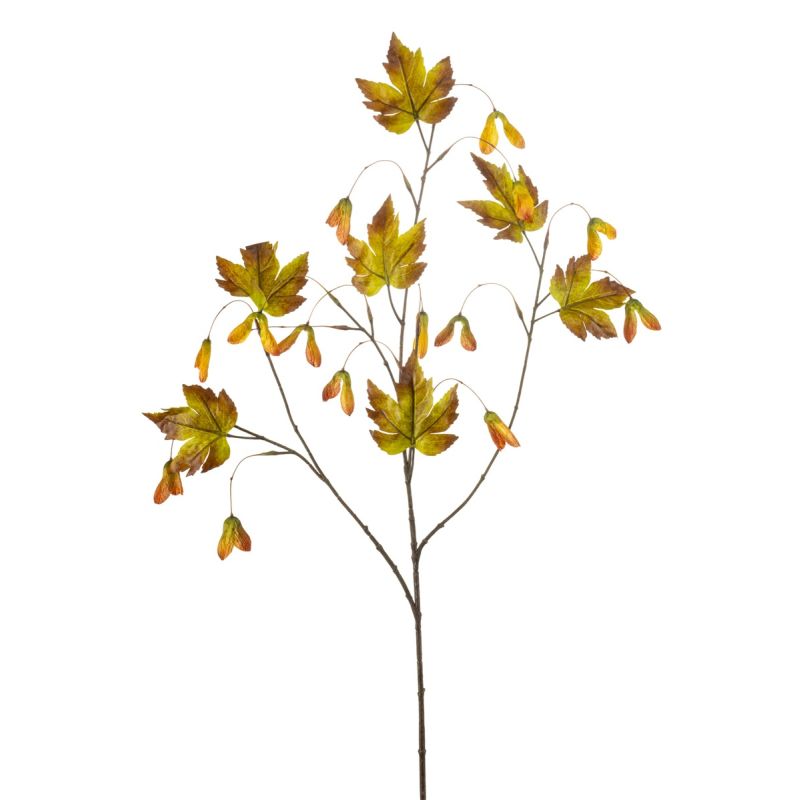 Maple seed spray w lvs orange100cm