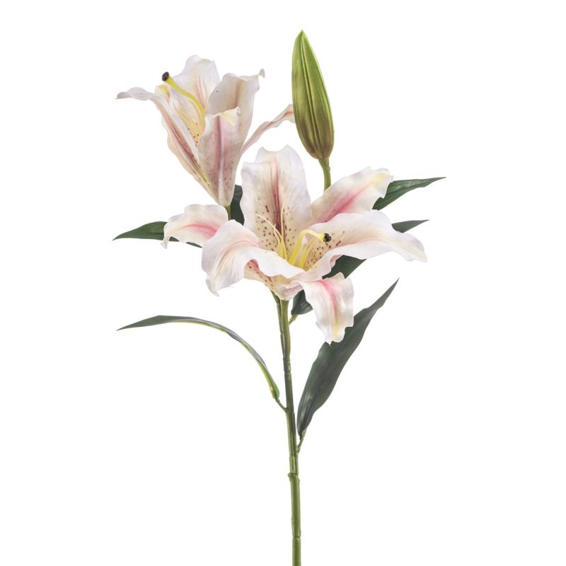 Lily spray RT yellow/pink 80cm