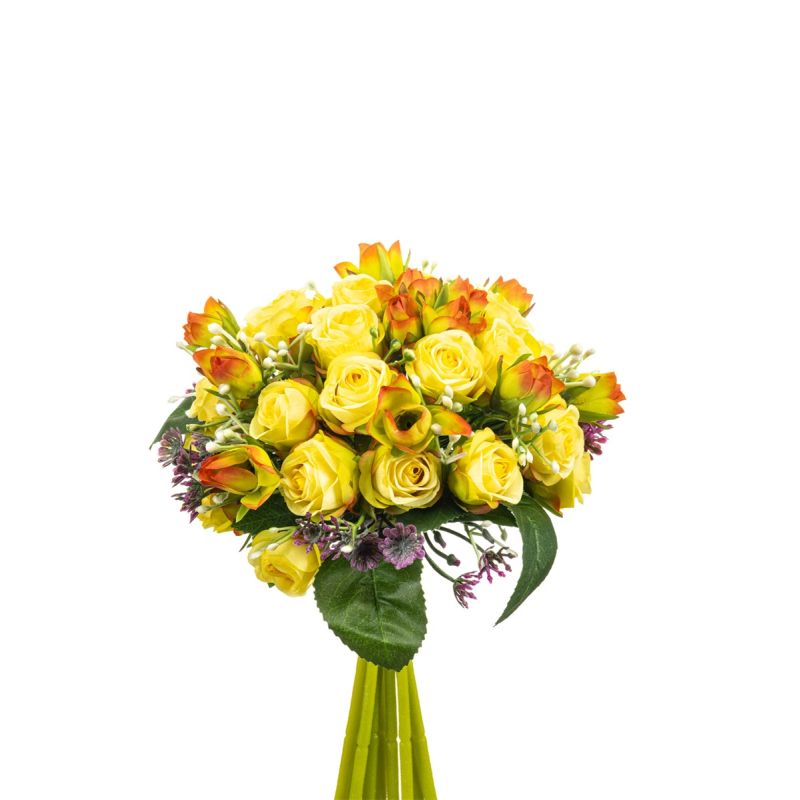 Rose mix bundle yellow 25cm
