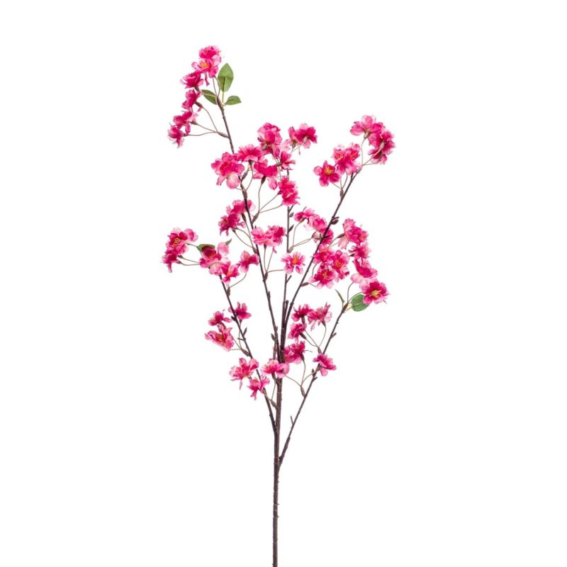 Blossom plum spray hot pink 88cm