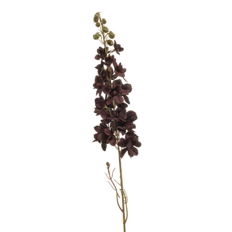 Delphinium spray burgundy 87cm