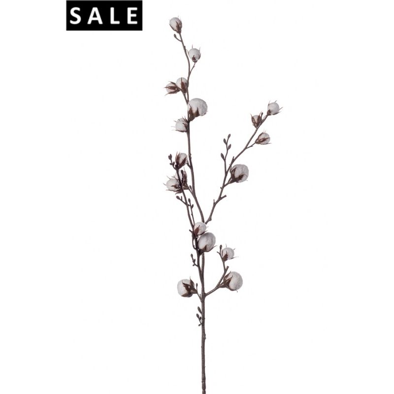 Cotton spray x3 93cm lt brown/white