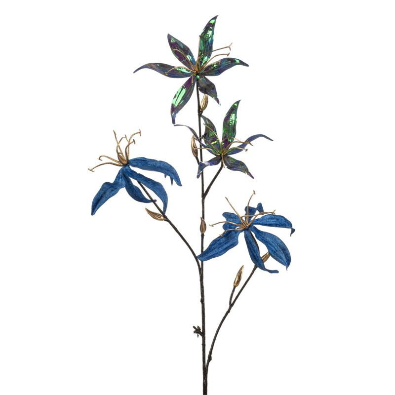 Gloriosa spray blue glamour 78cm
