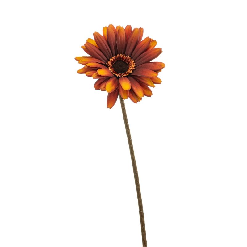 Gerbera spray dk orange 58cm
