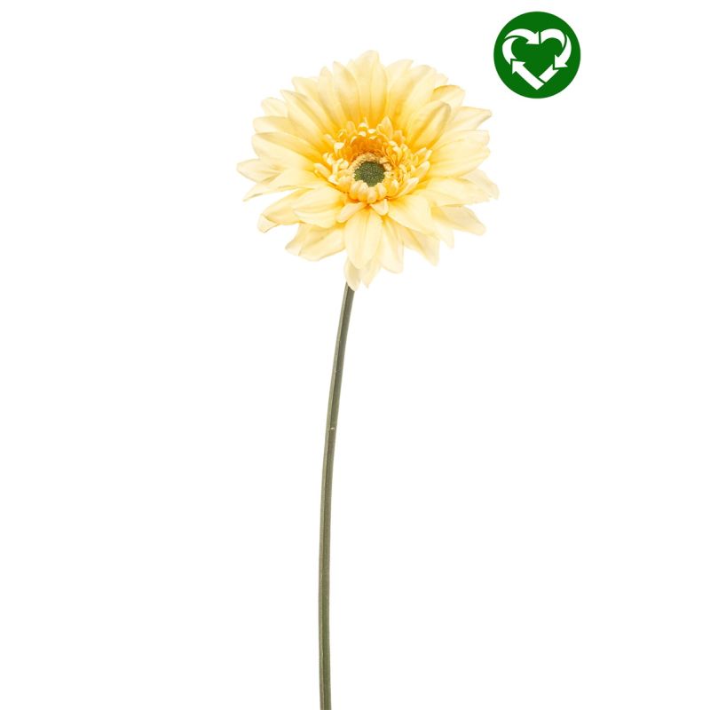 Gerbera spray REC lt yellow 63cm