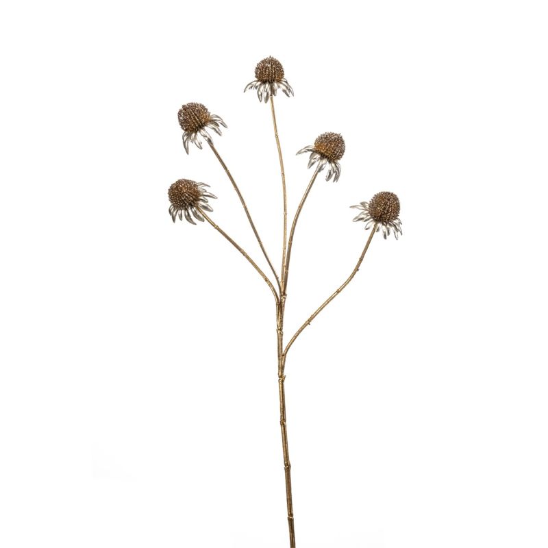 Rudbeckia spray gold silver glitter 70cm