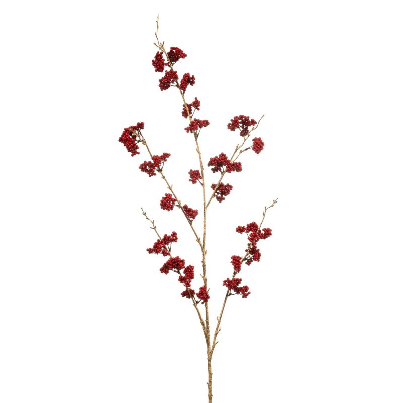 Berry spray red/gold 110cm