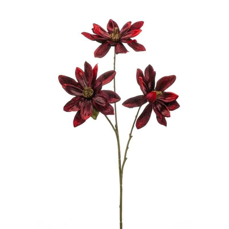 Magnolia spray red 70cm