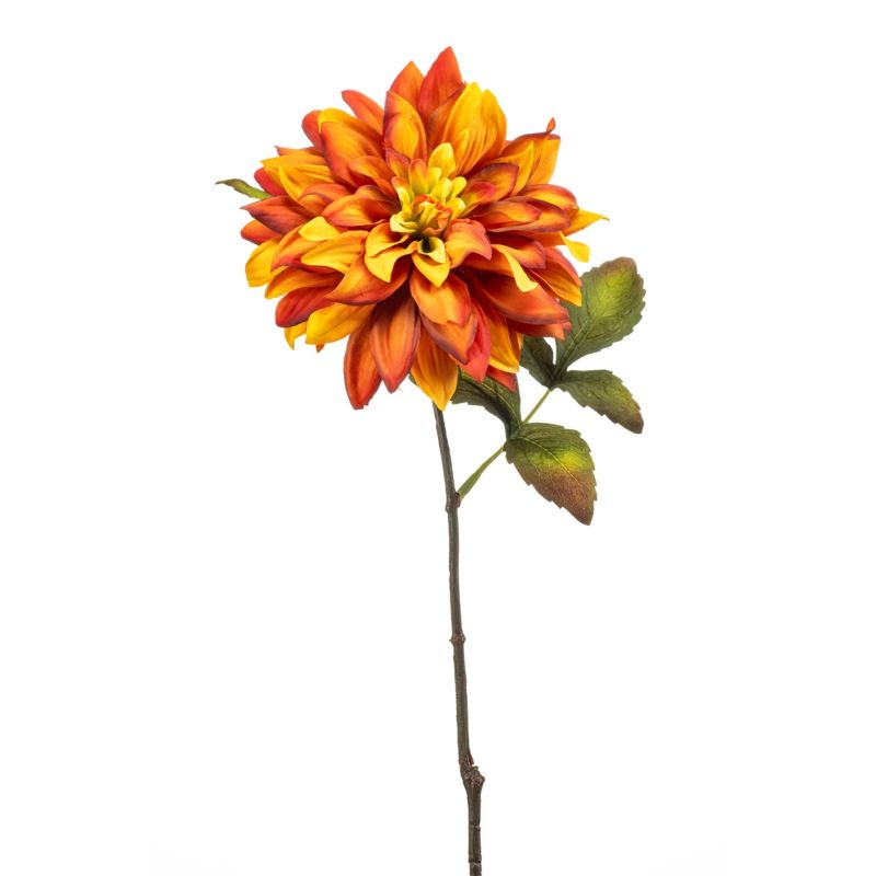 Dahlia spray orange 55cm