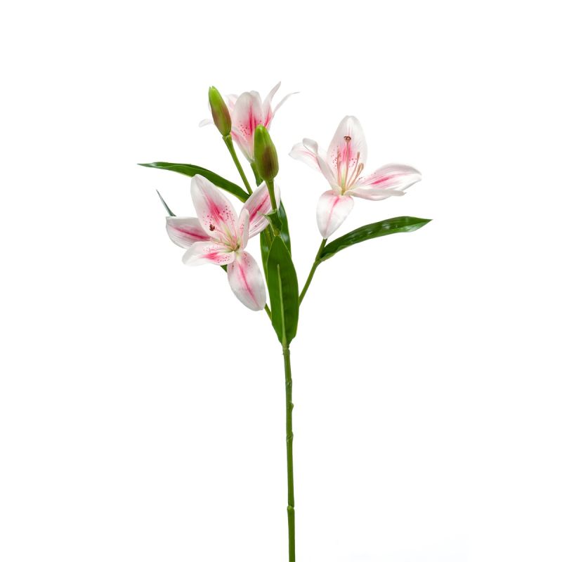 Lily spray lt pink 60cm