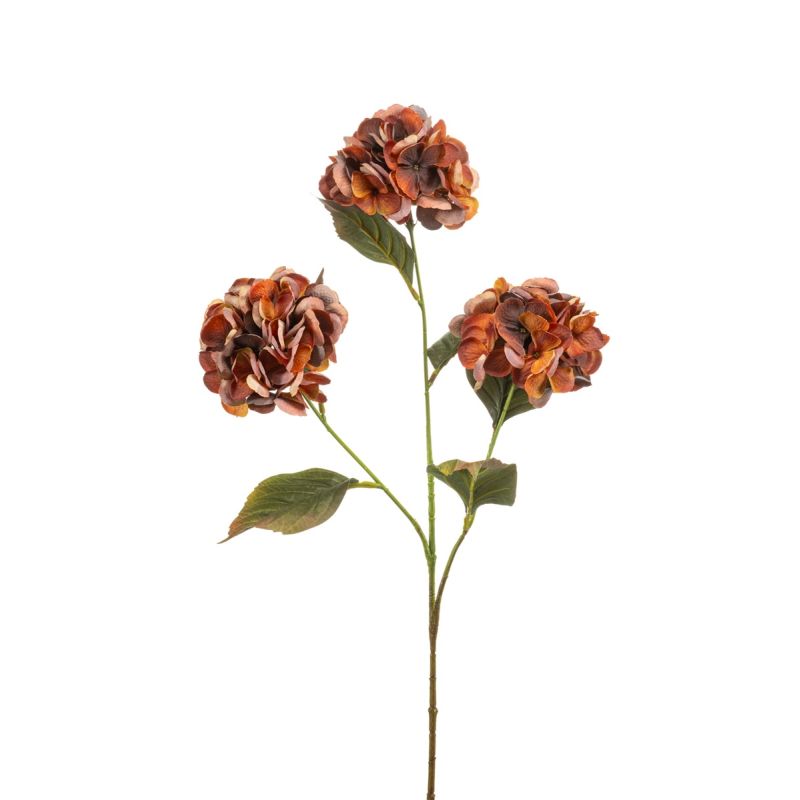 Hydrangea spray orange 77cm