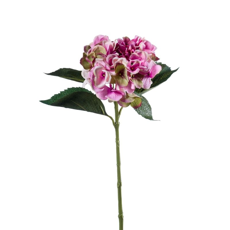 Hydrangea spray 53cm lt purple/green