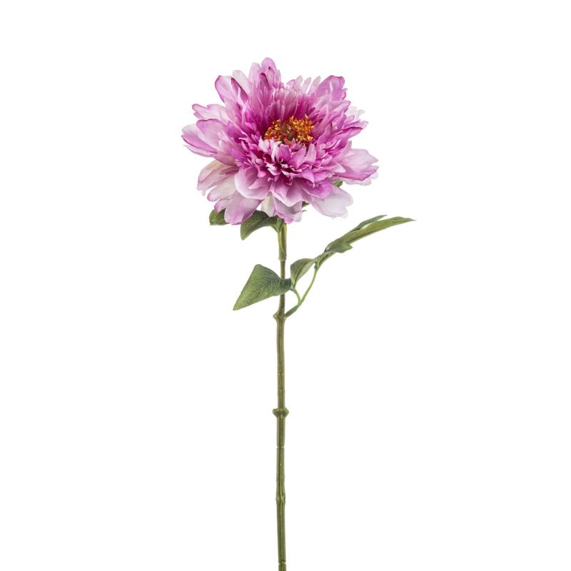 Peony spray lt purple 58cm