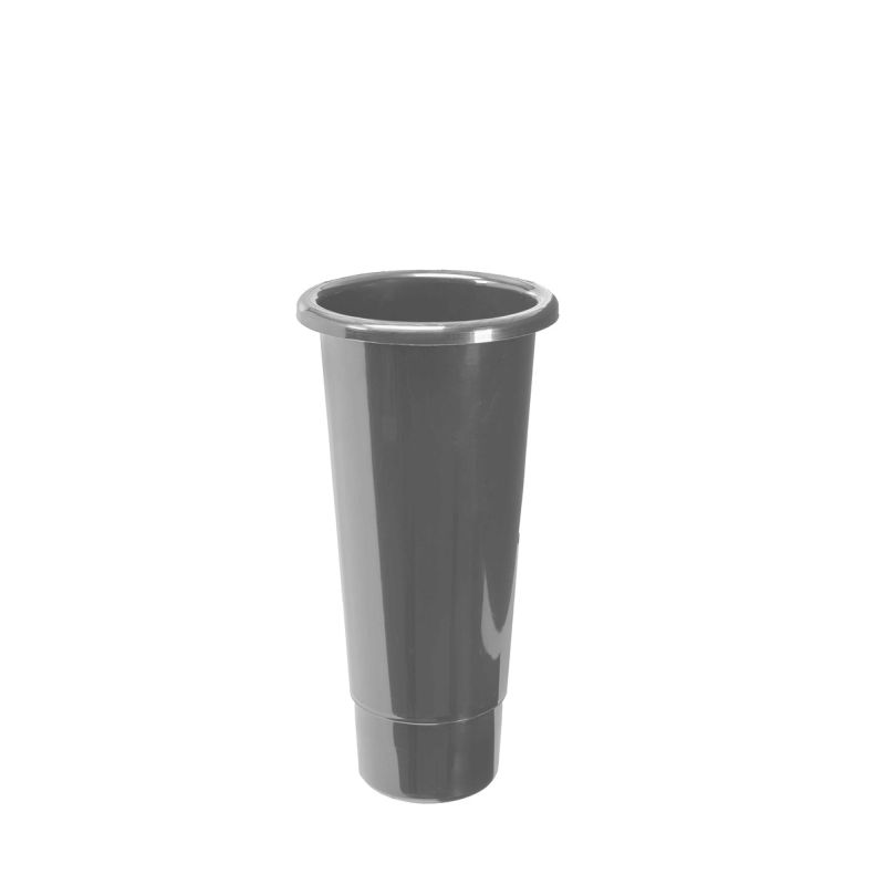 Display bucket plastic grey